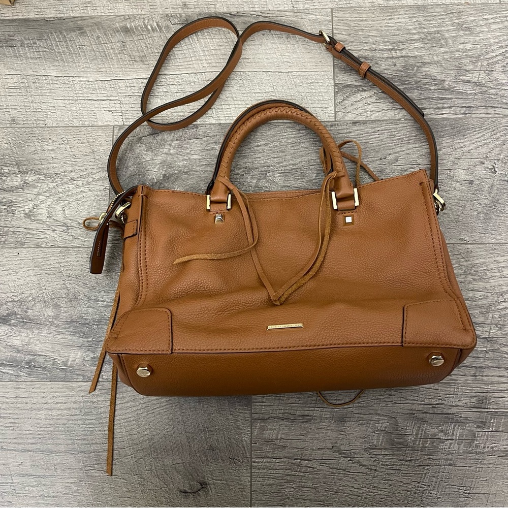 Rebecca Minkoff Regan Brown Leather Satchel